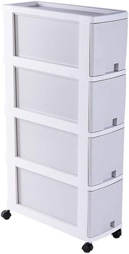 4 Carrito de almacenamiento y organizador de rodamiento delgado con