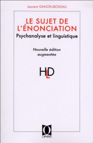 Le  sujet de l'énonciation