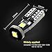NAKOBO T10 194 168 175 2825 12961 W5W Error Free Non Polarity LED Interior Car Bulb 3SMD 3030 Chipset for Car Interior Dome Map Door Courtesy License Plate 6000K Pure White Lights (pack of 10)