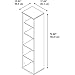 Bush Business Furniture Series C 18W 5 Shelf Bookcase, Hansen Cherry