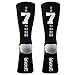 ChalkTalkSPORTS Custom Team Number Socks - Adult Athletic Performance - Black - 77