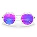 zeroUV Emerald Light Effects Geometric Prism Kaleidescope Glasses (Clear Kaleidoscope)