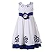 Richie House Girls' Sweet Long Dress with Flower Accent Size 2-10 RH2139