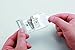 Durable Office Products Click-Fold Convex Badges (821419), Transparent, Pack of 25