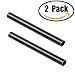 15mm Rods -15cm 6inch Long (M12-15cm) Aluminum Alloy Rail Rod for 15mm Rod Support Rail System Shoulder Rig DSLR Rig Stabilizer Black (Pack of 2)