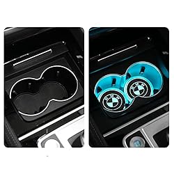 Arwiucyo 2PCS Led Cup Holder Lights Car Coasters 7