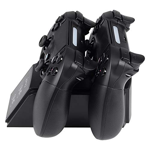 Wetoph Charging Dock GX04 Charging Station Charging Base for PS4/Slim/Pro Controller(Third Party Product Only for Charging Original PS4 Gamepads)-Black - Thumbnail 6