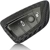 FOAMO Autosleutelhoes compatibel met BMW 3-4 toetsen (alleen Keyless-Go) – Silicone beschermhoes Cover Sleutelhoes in…