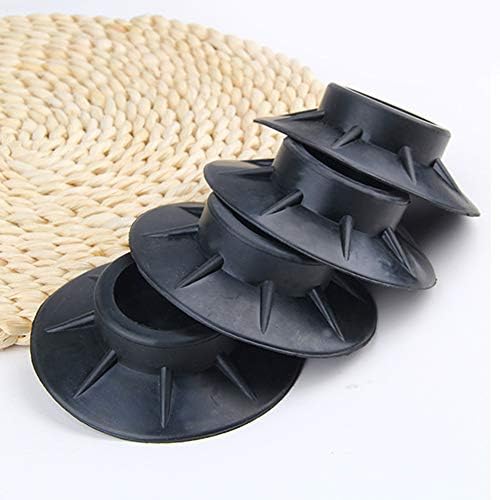Bclaer72 Universal Anti Vibration Rubber Feet Pads for all makes of Washing Machine (Pack of 4, Non Slip, Black, thickness x 10mm, diameter x 100mm)(Black)