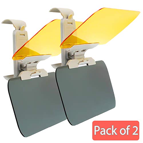 WFPOWER Car Sun Visor Extender (2 Pack) Anti Glare Blocker 2 In 1, UV Day Vision and Night Vision Goggles for Windshield, Sun Shield 12.6 x 4.7inch for Sedan Mini Van Pack of 2 [2019 Upgraded Version] - Thumbnail 7