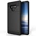 Galaxy Note 9 Case, Crosspace Galaxy Note 9 Wallet Case Defender Bumper Soft Rubber Hard PC Back Hybrid Shockproof Slide Cover Flexible Protective with Card Holder Slots for Samsung Note 9-Black