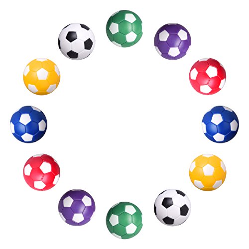 Hotusi Table Soccer Foosballs Replacement Balls Mini Multicolor 36mm Official Foosball - Set of 12 - Thumbnail 2