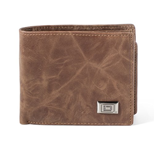 RFID Wallet Leather Bifold Western with Bonus Mini - Industry Best Shielding - Top Quality Leather (Natural Brown)