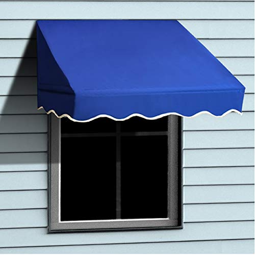 Aleko Window Awning Door Canopy Decorator, 6 feet x 2 feet, Blue