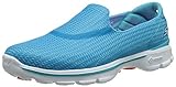 Skechers Performance Women's Go Walk 3 Slip-On Walking Shoe,Turquoise,9.5 M US