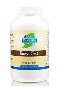 Image of Priority One Vitamins Enzy Gest 250 Tablets - Powerful Two Phase Formula That Provides enzymes to Maintain Healthy Digestion and intestinal Enzyme Activity.*