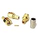 10pcs RP SMA Male Plug RF coaxial Connector Crimp for RG58 Straight goldplated New USA Shipping