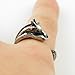 New Fashion Jewelry Giraffe Ring Animal Wrap Ring Adjustable Ring - silver Giraffe Ring for Women