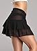 Manioiity Dailybella Womens Chiffon Beach Cover up Sarong Multi Wear Ruffle Pareo Canga Swimsuit Wrap (for Size S & M, Black)