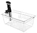 Wellborn Sous Vide Container, Model WHC-26, Cooker Tank, Heat Resistant Strong Bucket, Cooking Pot, Polycarbonate Clear, NSF Approved for Immersion Circulators, Anova, ChefSteps Joule, Wancle (26 qt)