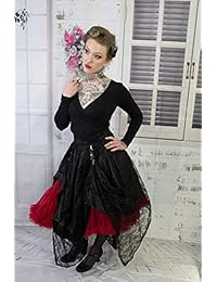 Falda de enagua para adulto, tutú, estilo vintage, hasta la rodilla, para Rockabilly 50s