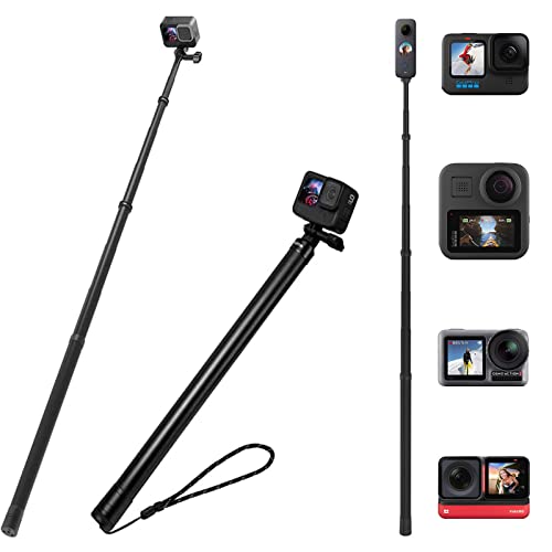 TELESIN Ultra Long Selfie Stick Compatible with GoPro Hero11/10/9