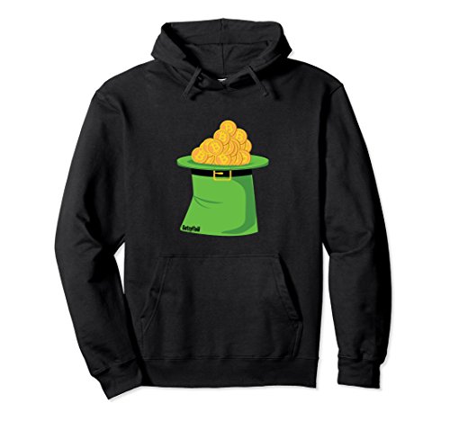Unisex Bitcoin Hoodie - St. Patrick's Day Bitcoin Sweater Small Black