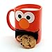 Enesco Our Name is Mud “Elmo” Sesame Street Mug with Cookie Slot, 1 Count (Pack of 1), Red