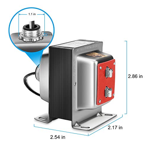 FCHO 24V 40VA Thermostat and Doorbell Transformer, Power Supply Compatible with Honeywell Thermostat, Nest Hello Doorbell and All Versions of Ring Doorbell