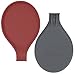 SbS Silicone Spoon Rests, Utensil Holder for Kitchen Set of 2 in Red and Gray, Extra Large Size
