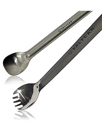 Valtcan   Juego de 2 cucharas y esporas de titanio