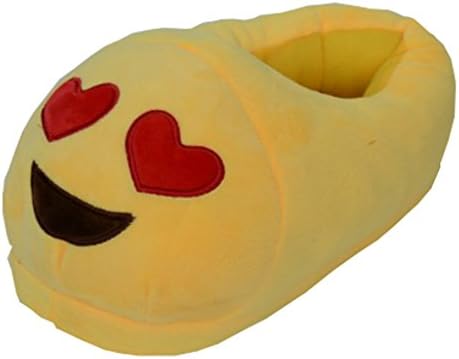 Magabee Emoji Slippers - Cute Funny Warm and Comfy Slippers - Slip Grip Bottoms Slipper (