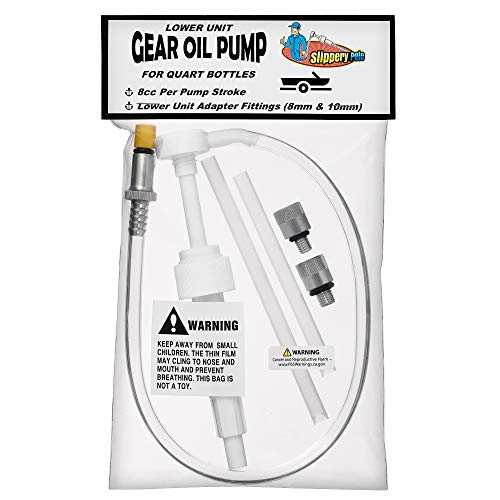 Slippery Pete Lower Unit Gear Oil Pump for Standard Quart Bottles