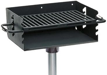 2-3/8 in. Rotating Flipback Pedestal Commercial Park Grill with Post