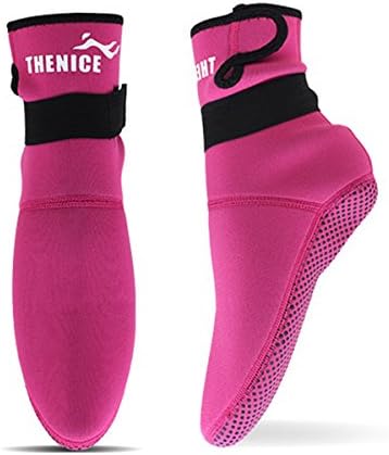 LUOOV 3mm Neoprene Wetsuit Socks Prevent Scratches Diving Boots Anti-Slip Dive Boots for Men and Women