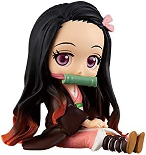 Shuihua 5.5" Qposket Demon Slayer: Kimetsu No Yaiba Figure Chibi Ver. Statue Model (Color : Kamado Nezuko)