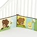 Bedtime Originals Honey Bear 4 Piece Bumper, Brown/Green