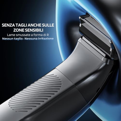 MAXGROOM Men's Electric Shaver Waterproof IPX6 | Men's Body Hair Removal, Shaver Intimate Parts with LED Display Charging Type-C Motor 7000RPM