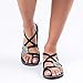 ThinIce Women Fashion Cross Criss Patchwork Weave Sandals Shoes Sandals