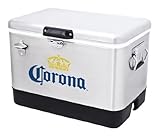 Corona Stainless Steel Beer Cooler 54 quart with Bottle Opener Coleman