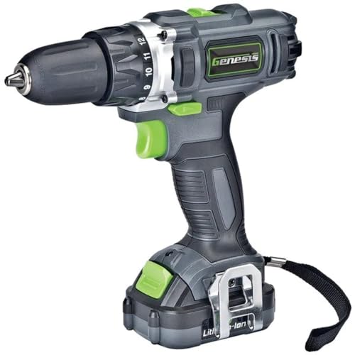 Genesis GLCD122P 12-Volt Cordless Li-Ion 2-Speed Drill/Driver