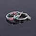 CiNily Womens Rainbow Hoop Earrings for Sterling Silver Plated Small Hoop Earrings Opal Earrings 20mm