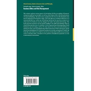 Business Ethics and Risk Management (Ethical Economy)