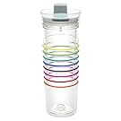 Zak Designs HydraTrak 20 oz. Double Wall Tumbler with Lever Lid, Clear
