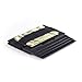 Radix One Black Steel - RFID Blocking Minimalist Front Pocket Ultra Thin Strong Wallet Money Clip Card Holder