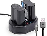 Dual Charger for Nikon EN-EL15 ENEL15 Batteries Nikon D810A D810 D800/D800E D750 D610 D600 D500 D7200 D7100 D7000 1 V1