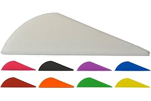 Sierra Archery - Arrow Vanes 2.0” | 50 Pack or 100 Pack | Multiple Colors Available | High Profile Design | Fletches for Hunting, 3D, Target Archery or Crossbows