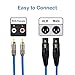 HOSONGIN Dual Female XLR to RCA Cable, Heavy Duty 2 XLR Female to 2 RCA Male Patch Cable HiFi Stereo Audio Cable, Connection Amplifier Mixer Speaker Microphone Cable - 5Ft