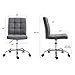 EdgeMod Aria Task Chair in Vegan Leather, Grey