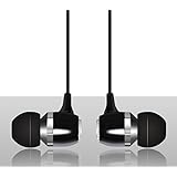 Qvoit Ergonomic Noise Isolating Earbuds with Smart Built-in In-line Mic - Bass Enhanced + Bass Boosted and Stereo Surround Sound Audio Earphones